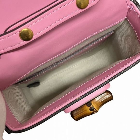 Gucci Bamboo 702106 3WAY Backpack Bag Shoulder Bag Handbag Women - Picture 9 of 9